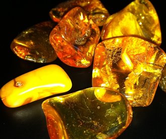 Amber healing stones