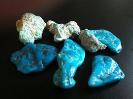 Turquoise crystals